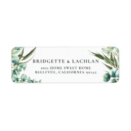 Rustic Greenery Eucalyptus Wedding Address