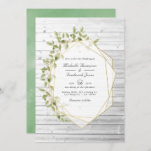 Rustic Greenery Geometric QR Code UAWG Wedding
