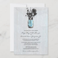 Rustic Hanging Mason Jar Wedding