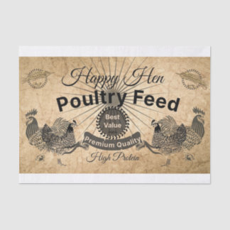 Rustic Happy Hen Decoupage/Tissue Paper Seidenpapier
