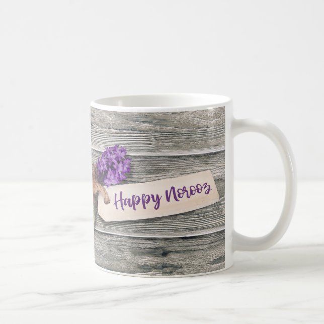 Rustic Happy Noroz Hyacinth - Tasse (Rechts)