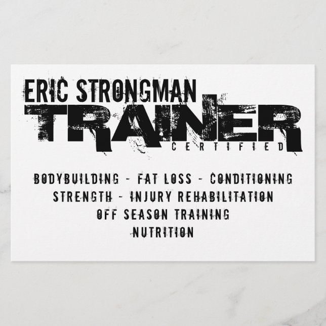 Rustic hardcore white and black flyer (Vorne)