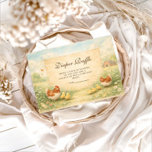 Rustic Hen and Chicks Diapper Raffle