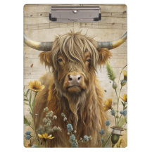 Rustic Highland Cow