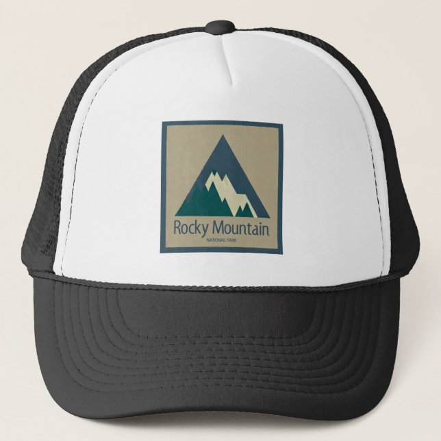 Rustic im Rocky Mountain National Park Truckerkappe (Vorderseite)