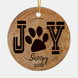 Rustic - Joppy Puppy Paw Keramik Ornament