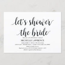 Rustic Kraft Bridal Dusche Einladungskarten