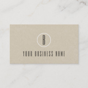 Rustic Kraft Brown Minimal Customer Loyalty Card Treuekarte