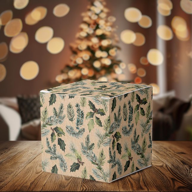 Rustic Kraft Christmas Floral Geschenkboxen Geschenkschachtel (Von Creator hochgeladen)