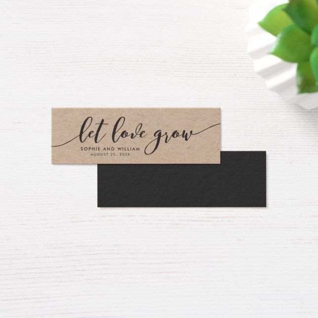 Rustic Kraft Relax Script Wedding Gelassen Liebe w (Schreibtisch)