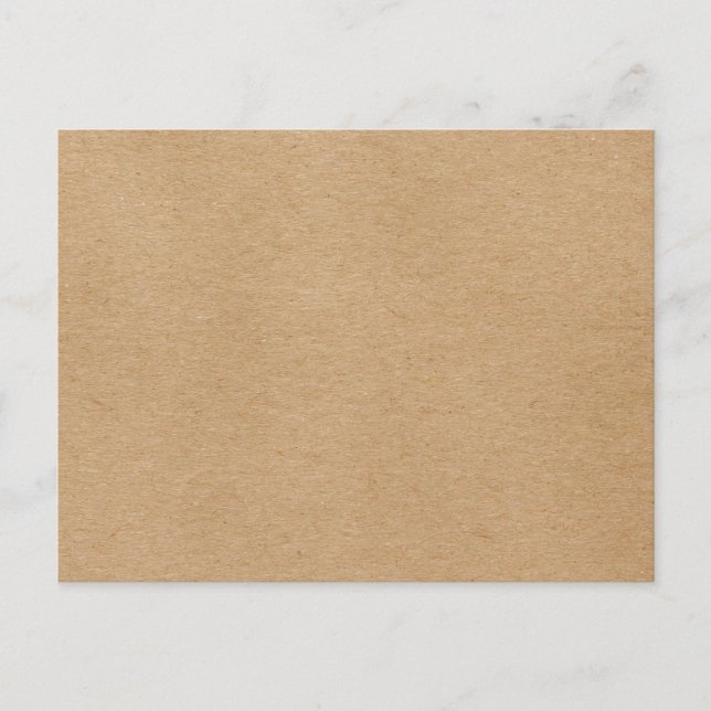 Rustic Kraft Simple Stylish Boho Postkarte (Vorderseite)
