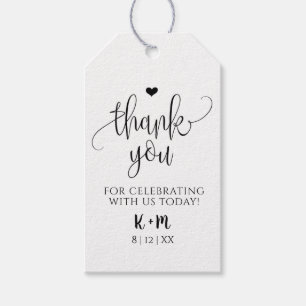 Rustic Kraft Wedding Favor Tag - Thank You Geschenkanhänger