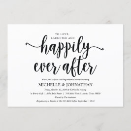 Rustic Kraft Wedding Probe Dinner lädt 2 ein Einladung