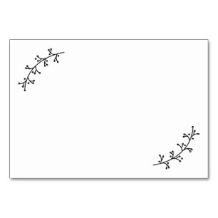 Rustic Laurels Wedding Advice und Wünsche Tischnummer