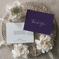 Rustic Lavender Coordinate Pflaume Danke Karte