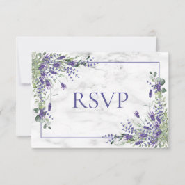 Rustic Lavender Eucalyptus Greenerity Wedding RSVP