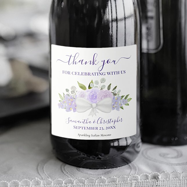 Rustic Lavender Lila Blumenhochzeit Vielen Dank (Von Creator hochgeladen)