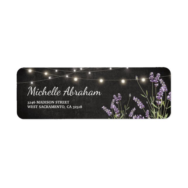 Rustic Lavender String Twinkle Lights (Vorne)