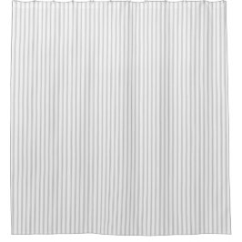 Rustic Light Grau Vintag Ticking Stripe Bauernhof Duschvorhang