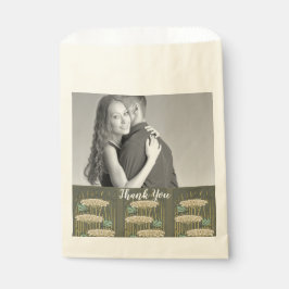 Rustic Lilypad Art Deco Vielen Dank Geschenktütchen