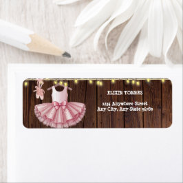 Rustic Little Ballerina Tutu Glitzer Babydusche