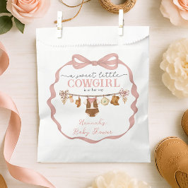 Rustic Little Cowgirl Baby Shower Favor Bag Geschenktütchen