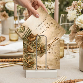 Rustic Little Hunter Woodland Baby Shower Serviette