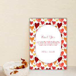 Rustic Little Sweetheart Valentine Baby Dusche Dankeskarte