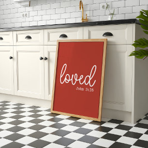 Rustic Love Faith Zitat minimalist Poster