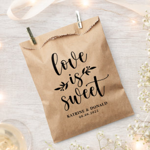 Rustic Love Is Sweet Brautparty Hochzeit Geschenktütchen