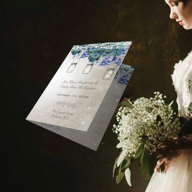 Rustic Luxe Mason Jar Peacock Programm (Von Creator hochgeladen)