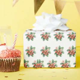 Rustic Market Strawberry Berry Sweet Baby Shower Geschenkpapier