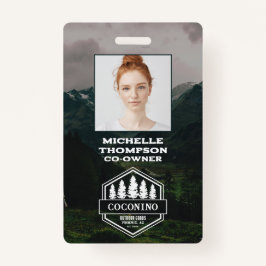 Rustic Masculine Forest Mountains Outdoors Ausweis