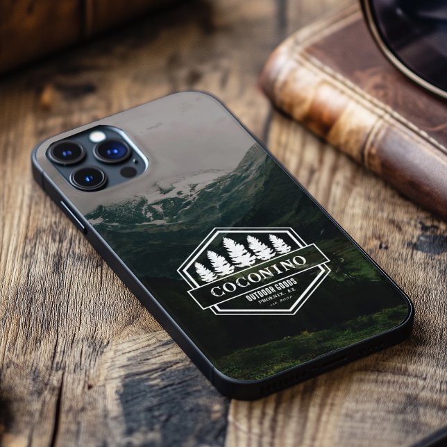 Rustic Masculine Forest Mountains Outdoors Case-Mate iPhone Hülle (Coconino cell phone)