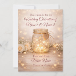 Rustic Mason Jar Save the Date - also digital DL