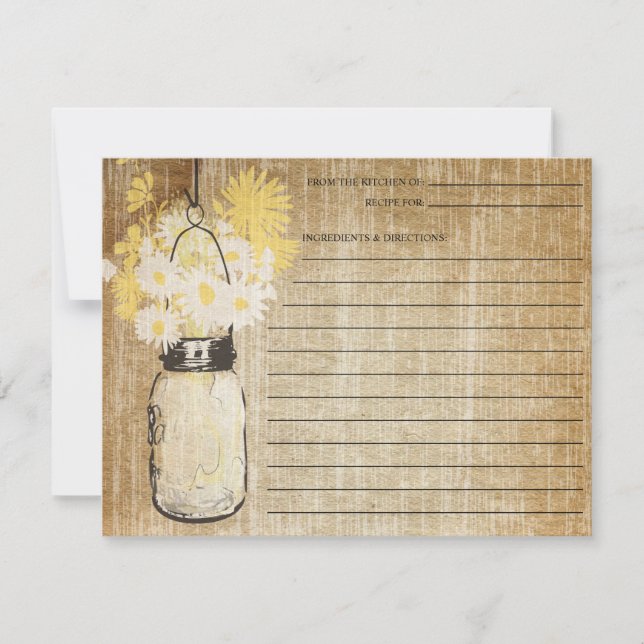 Rustic Mason Jar und Wildblumen | Rezept (Vorderseite)