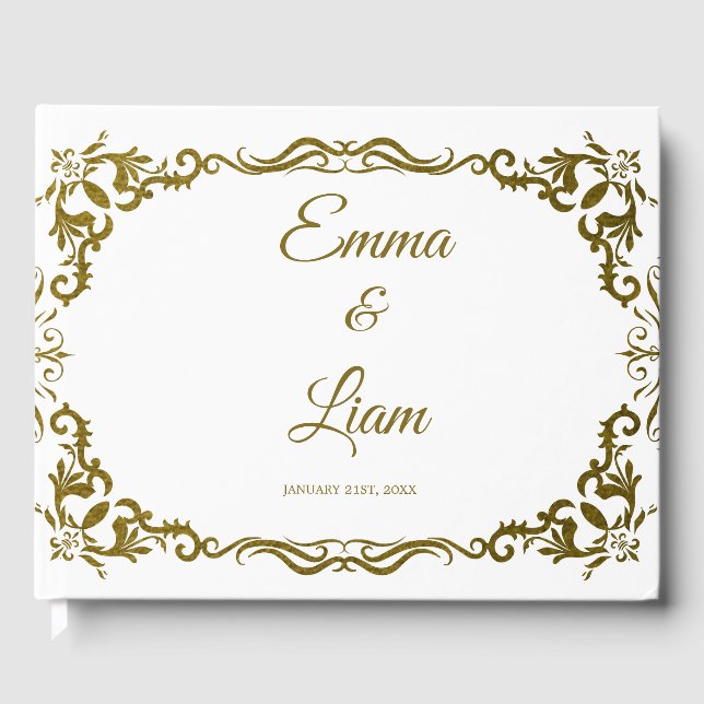 Rustic Mexican Wedding Guest Book  Gästebuch (Vorderseite)