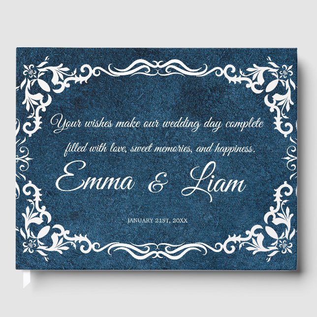 Rustic Mexican Wedding Guest Book  Gästebuch (Vorderseite)