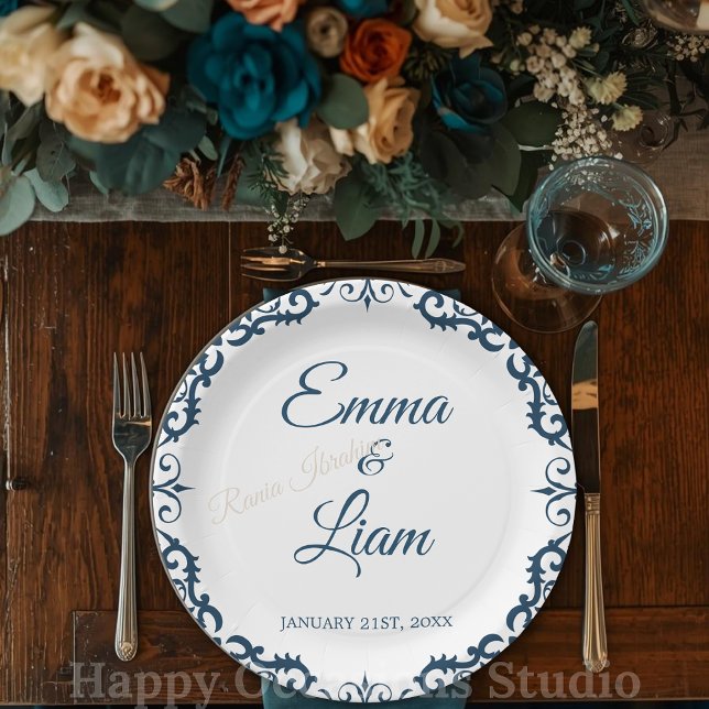 Rustic Mexican Wedding Paper Plates – Papel Picado Pappteller (Von Creator hochgeladen)