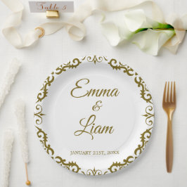 Rustic Mexican Wedding Paper Plates – Papel Picado Pappteller