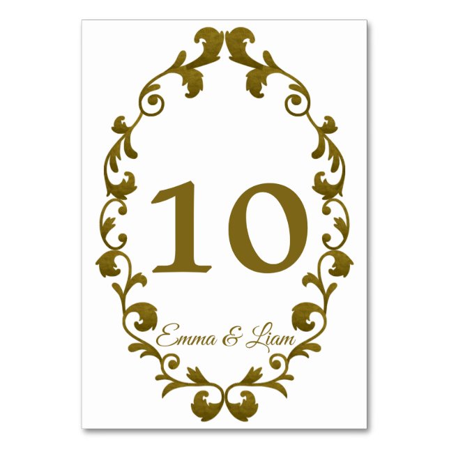 Rustic Mexican Wedding Table Number Card Tischnummer (Vorderseite)