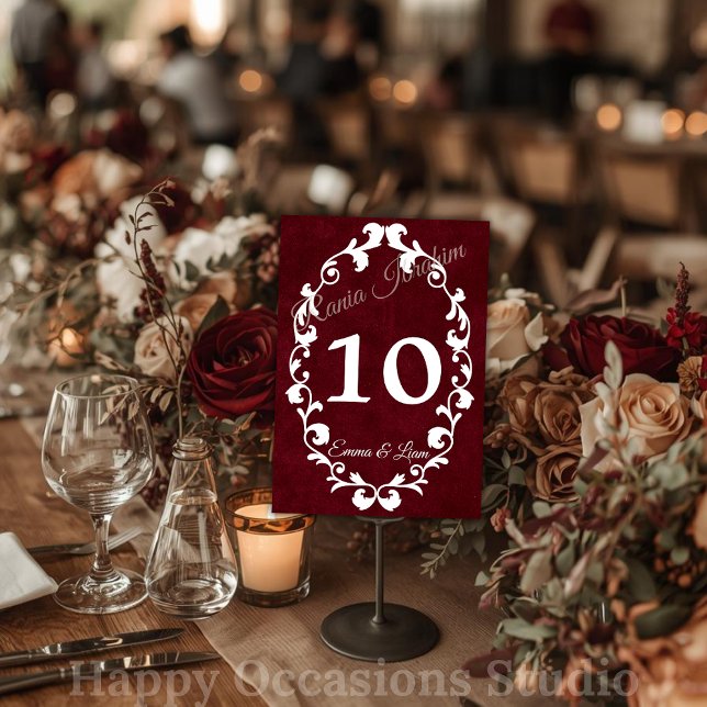 Rustic Mexican Wedding Table Number Card Tischnummer (Von Creator hochgeladen)