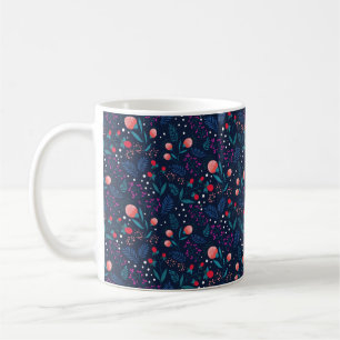 Rustic Midnight Blue Spring Blumengarten Kaffeetasse