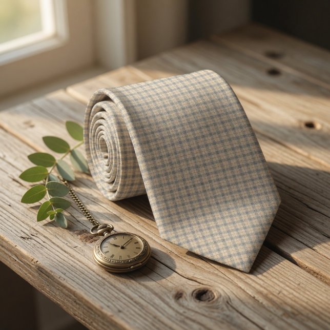 Rustic Mikro Check Krawatte (Von Creator hochgeladen)