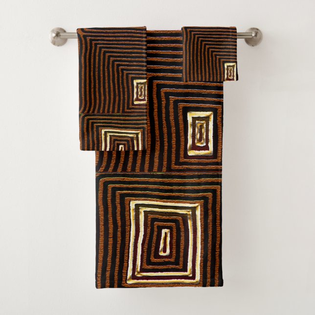 Rustic Mod Kuba Badhandtuch Set (Insitu)