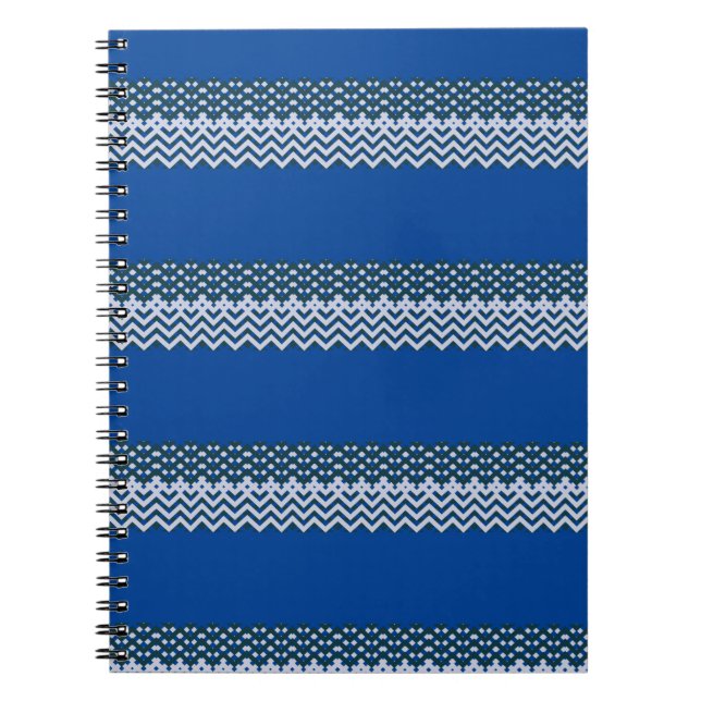 Rustic Monogram Chic Groovy Notizblock (Vorderseite)