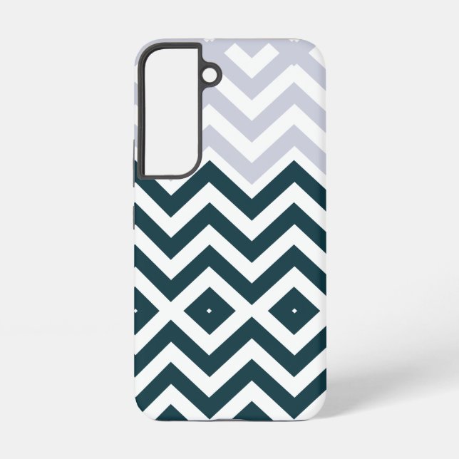 Rustic Monogram Groovy Chic Samsung Galaxy Hülle (Rückseite)
