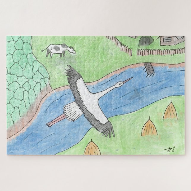 "Rustic motifs" Puzzle (Horizontal)