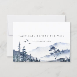 Rustic Mountain Boho Bachelorette Weekend Card Einladung