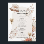 Rustic Neutral Wedding Menu Design Menükarte<br><div class="desc">This Boho Floral Wedding Menu Template features elegant pampas grass and delicate dried floral elements in soft neutral tones. The minimalist bohemian style makes it perfect for displaying your wedding dinner selections in a beautiful and stylish way. Ideal for boho, rustic, garden, and outdoor weddings, this menu card complements matching...</div>